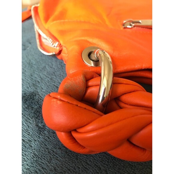 Fenn Wright Manson oversized hobo bag in orange - Picture 8 of 12
